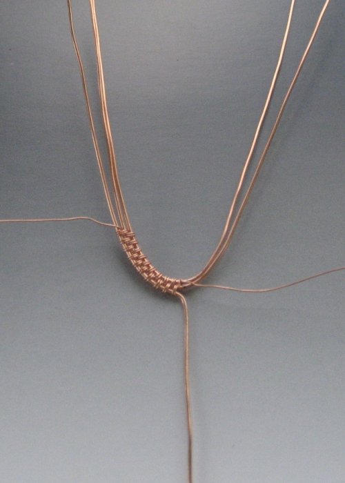 Dianna Biehl Mooses's Cabochon Woven Wire Pendant  - , Wire Weaving, Wire Wrapping, Wrapping, Wire Wrapping Jewelry, Weaving, Wire Weaving, Weaving Wire, step 9